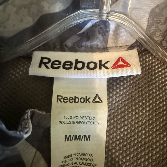 Reebok Gray Patterned Jacket - Picture 3 of 3